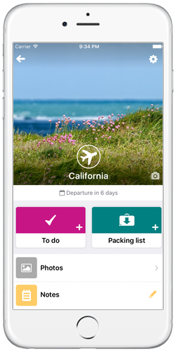 screenshot my trip list